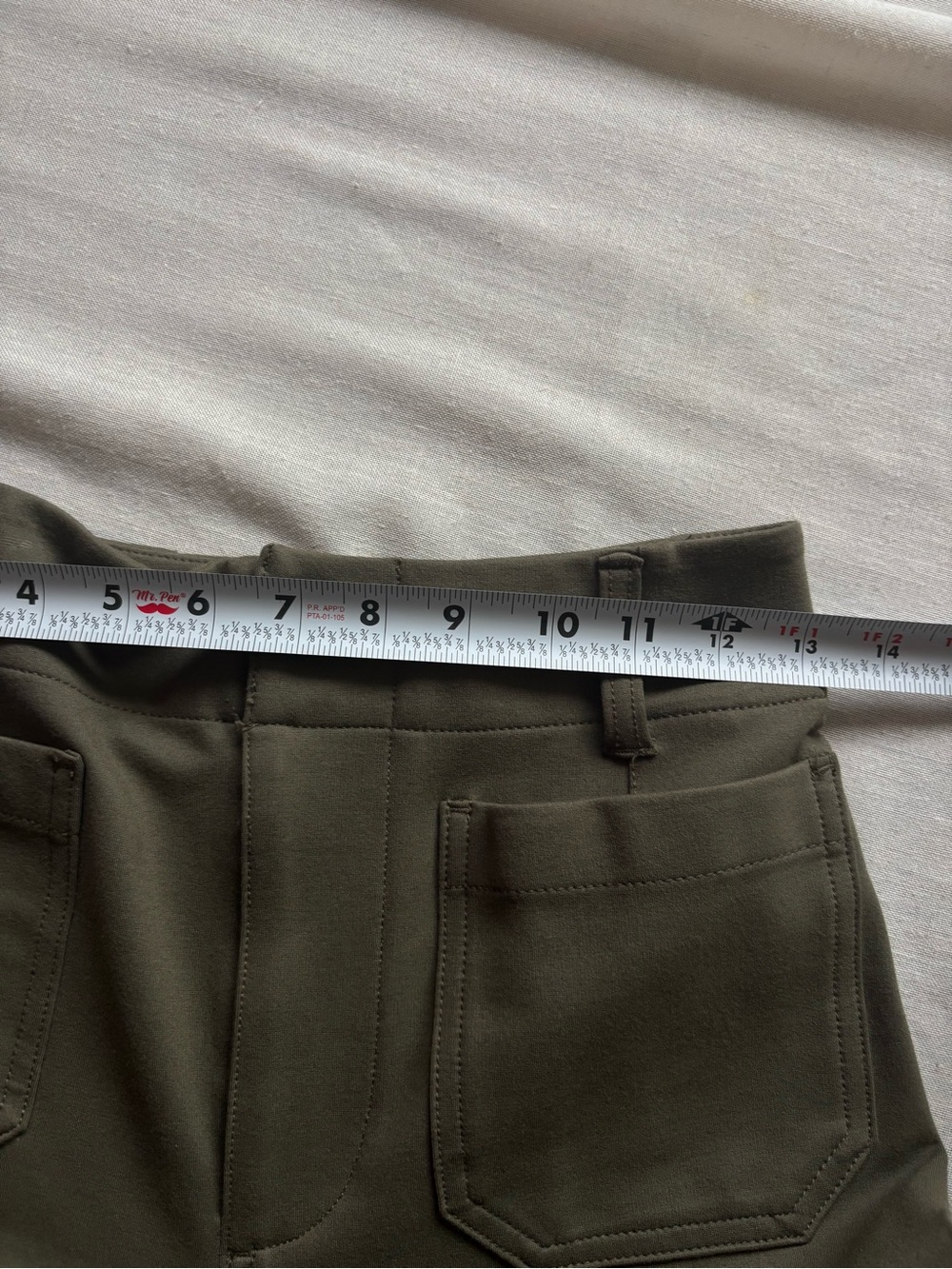 Anthropologie Maeve Colette Ponte High Rise Wide Leg Crop Pants 25 Green - Picture 10 of 12